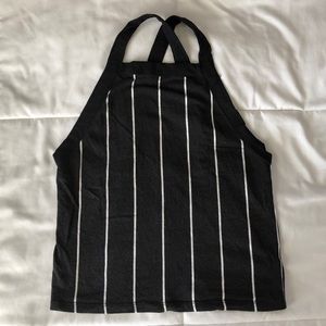 Crop Tank Top — Criss Cross Back Detail